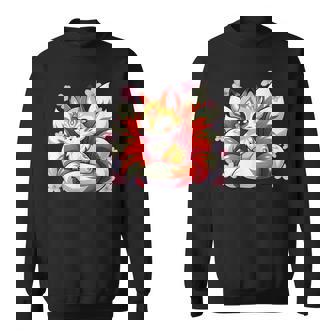 À Neuf Queues Renard Kitsune Japonais Fleurs De Cerisier Sweater e - Cadeauxyz
