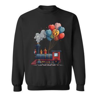 All Aboard 5Th Birthday Train Sweatshirt - Geschenkecke