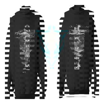 Abstract Jesus Christian Faith Tee Sweatshirt - Monsterry