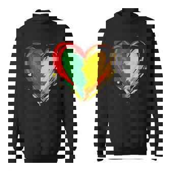 African Heart Black History Month African American Sweatshirt | Mazezy