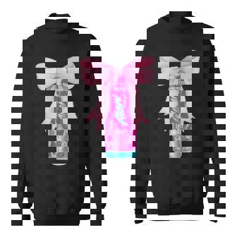 Alani Nu Pink Energy Drink Lover Bow Coquette Trendy Sweatshirt - Monsterry