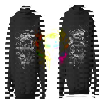 Alien Dj Avec Écouteurs Lunettes De Soleil Fan De Musique Ex Sweater e - Cadeauxyz