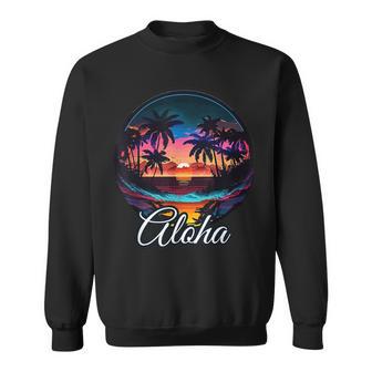 Aloha Hawaii The Hawaiian Island Palm Beach Maui Kauai Sweatshirt - Geschenkecke