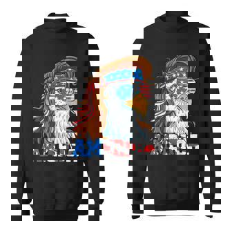 America Eagle 4th Of July Mullet American Flag Usa Patriotic Sweatshirt - Monsterry