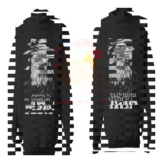 America Eagle USA Flag 4th Of July Merica Sweatshirt - Monsterry