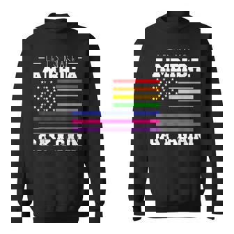 Lets Make America Gay Again Lgbt Usa Flag Camisa de entrenamiento - Regaloses