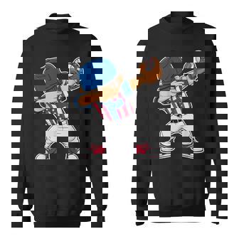 American Baseball Dab Pitcher USA Dabbing Outfit Sweatshirt - Monsterry