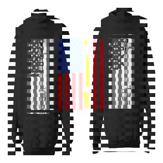 American Flag Beer Tap Home Brewery Pint Of Ale Premium Sweatshirt - Monsterry