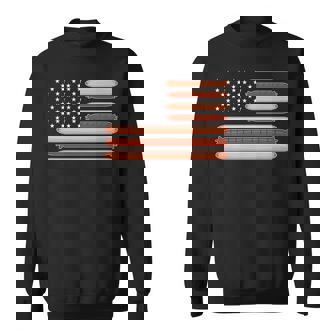 American Hot Dog USA Flag 4th Of July Independence Premium Sweatshirt - Monsterry