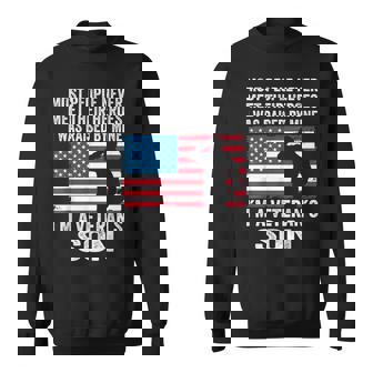 American Proud Veteran Son Veterans Day Memorial Day Sweatshirt - Monsterry
