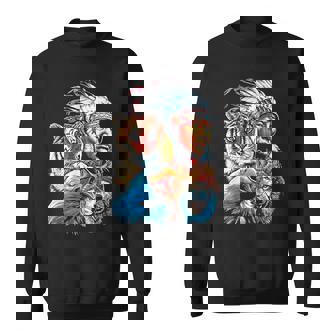 Amérique Native Amérique Du Nord Loup Indien Aigle Sweater e - Cadeauxyz