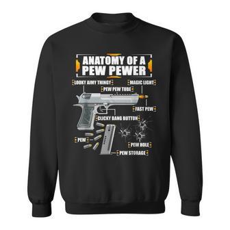 Anatomy Of A Pew Pewer Pistol 9 Mm Sports Shooting Sweatshirt - Geschenkecke