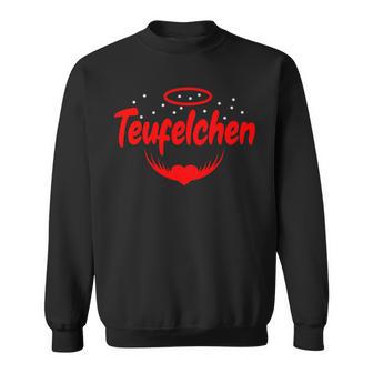 Angel Devil Costume Devil Partner Outfit Carnival Fun Sweatshirt - Geschenkecke