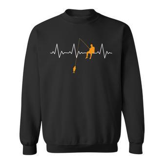 Angler Heartbeat Heartbeat Fishing Sweatshirt - Geschenkecke