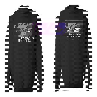 Anime Man Boy With Angry Eyes Japanese Japan Premium Sweatshirt - Monsterry