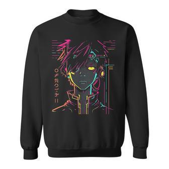 Anime Manga Motif Colourful Illustration Anime Sweatshirt - Geschenkecke