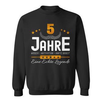 Anniversary 5 Years Company Service Anniversary Office Jokes Anniversary Sweatshirt - Geschenkecke