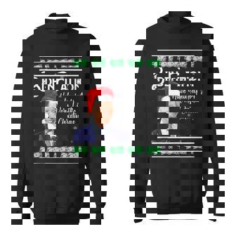 Anti Joe Biden Santa Hat BidenFlation Ugly Christmas Tank Top Sweatshirt - Monsterry