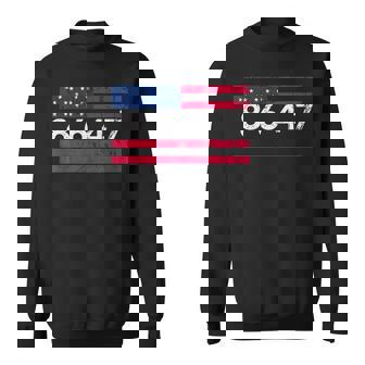 Anti Trump Impeach 47 8647 86 47 47Th President Us Flag Sweatshirt | Mazezy