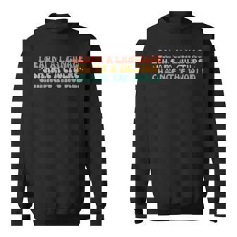 Apprendre Une Langue Partager Une Culture Changer Le Monde Langues Sweater e - Cadeauxyz