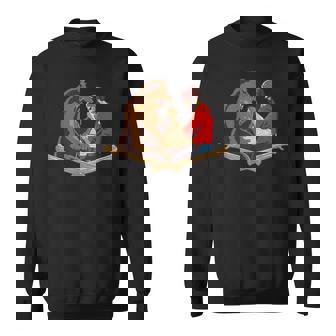 Arm Wrestling Fighting A Bear Arm Wrestler Sweatshirt - Monsterry