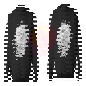 Art Nouveau Pink Dragon In Cherry Blossom Realm Sweatshirt - Monsterry