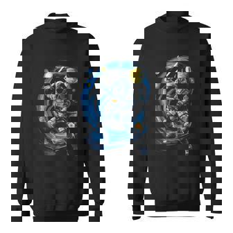 Astronaute Samurai Sci-Fi Japonais Cyberpunk 80'S Space Homme Sweater e - Cadeauxyz
