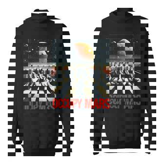 Astronauts Walking On Mars Occupy Mars Sweatshirt | Mazezy