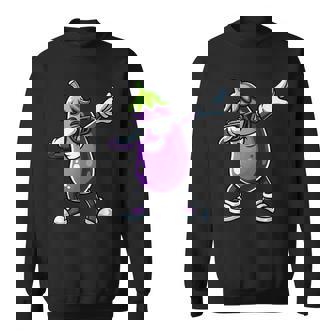 Aubergine Dabbing Cadeau Drôle De Légumes Avec Aubergine Sweater e - Cadeauxyz