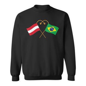 Austria Flag Brazilian Flag Austria Brazil Sweatshirt - Geschenkecke