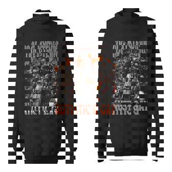 Autistic And Gay Hard Skeleton Meme Graphic Bootleg Sweatshirt - Thegiftio UK