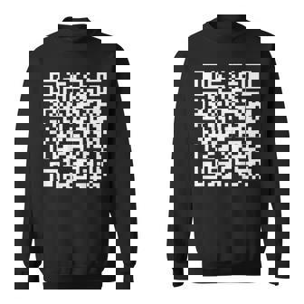 On Back Qr Don't Be A Little Btch Code Saying Quote Sweatshirt | Mazezy