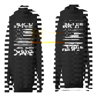 Back The Orange Cultural Diversity Awareness Flag Ribbon Sweatshirt - Monsterry