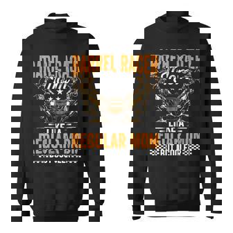 Barrel Racer Mom Horse Racing Barrel Racing Horse Riding Sweatshirt - Monsterry