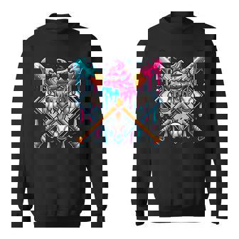 Baseball Drip For Boys Ice Cream Drip Youth Boys Baseball Sweatshirt - Monsterry