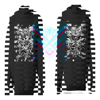 Baseball Dripping Ice Cream Drip Youth Boys Baseball Sweatshirt | Mazezy