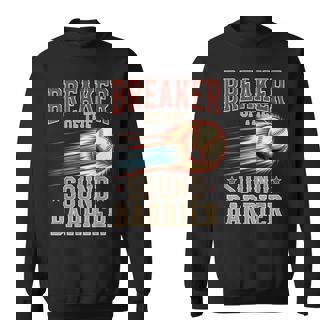 Baseball Pitcher Batter Breaker Of The Sound Barrier Sweatshirt - Monsterry