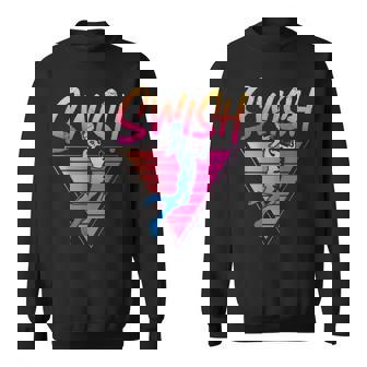 Basketball Bball Retro 90S 80S Swish Sweatshirt - Thegiftio