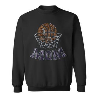 Basketball Mom Cool Diamond Art Graphic Tee Sweatshirt - Monsterry