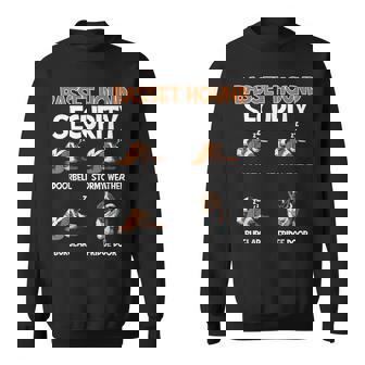 Basset Hound Dog Doglover Security And Protect Sweatshirt - Monsterry