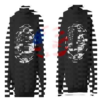 Beach Tennis American Flag Vintage Beach Tennis Sweatshirt - Monsterry