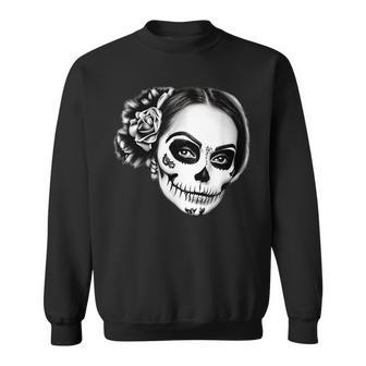 Beautiful La Catrina Santa Muerte Mexican Sweatshirt - Geschenkecke