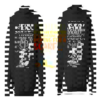Behind Every Great Knitter Is a Shivering Sheep Knitting Sweatshirt - Monsterry