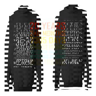 Best Friends Vintage 20 Years Friendship Anniversary Tank Top Sweatshirt - Monsterry
