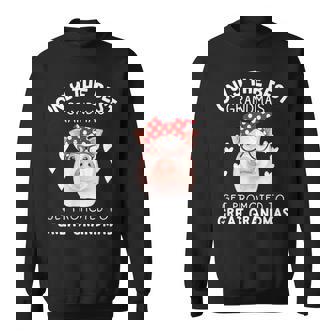 Only The Best Grandmas Get Promoted To Great Grandmas Pig Sweatshirt - Monsterry