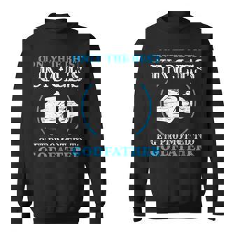 Only The Best Uncle Get Promoted To Godfather Father's Day Sweatshirt | Seseable UK