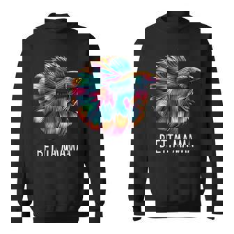 Beta Mama Betta Fish Lover Mom Sweatshirt - Monsterry