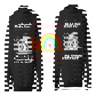 Better Late Than Straight Gay Pride Snail Coming Out Sweatshirt - Monsterry
