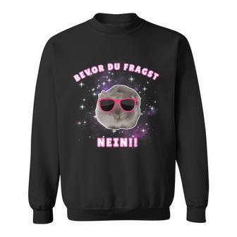 Bevor Du Fragst Nein Hamsti Schlafi Schlafi Sweatshirt - Geschenkecke