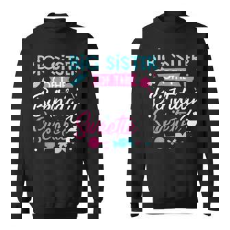 Big Sister Of The Birthday Sweetie Candy Bday Party Sis Sweatshirt - Monsterry